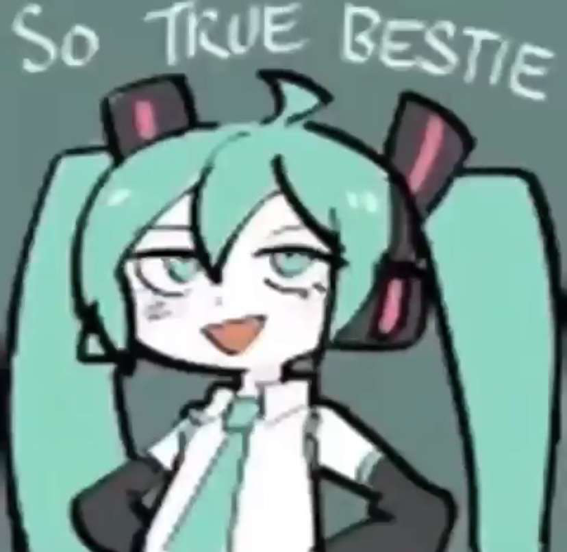 so true bestie Discord sticker