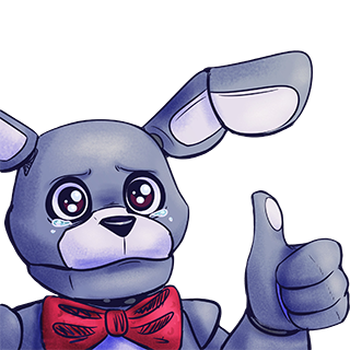 Thumbs Up Crying Bonnie Discord sticker