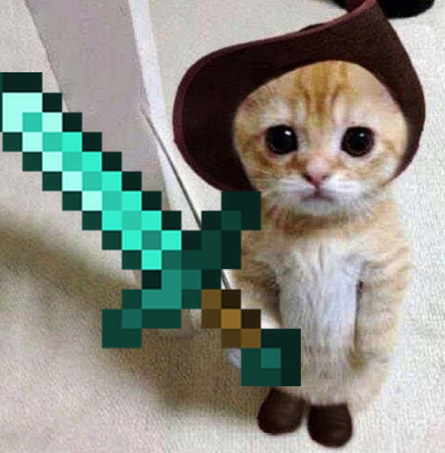 cat sword Discord sticker