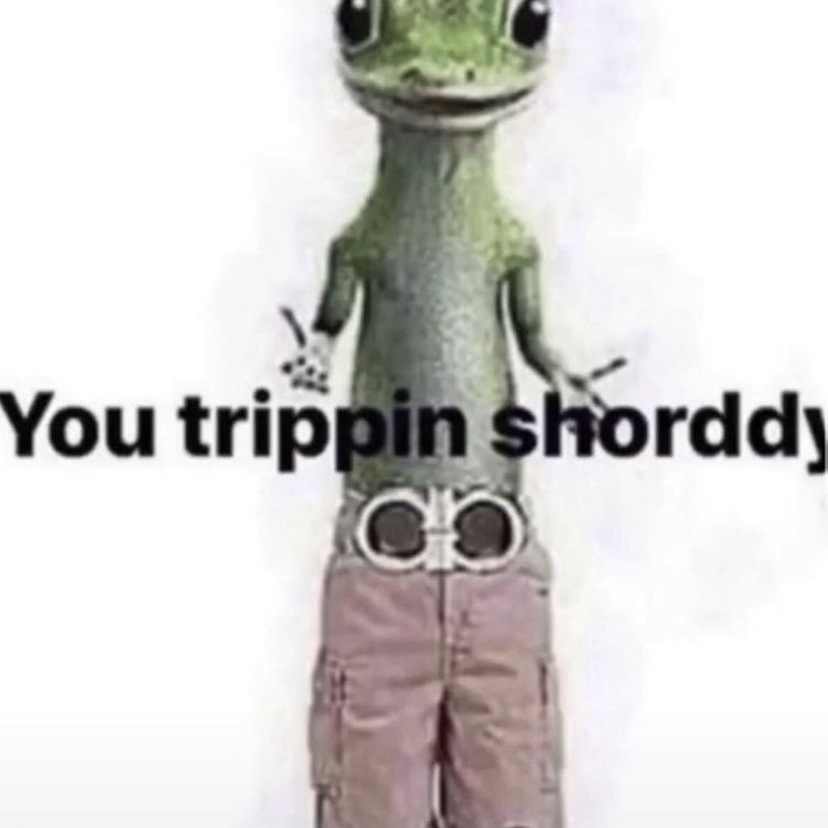 u trippin shorddy Discord sticker