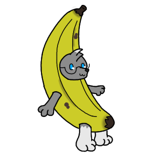 Banana /fluffy Discord sticker