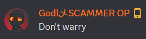 Don't Warryy Discord sticker