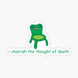 Chairish death Discord sticker