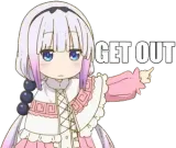 Get out Discord sticker