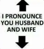 Pronounce you Husband and Wife Discord sticker
