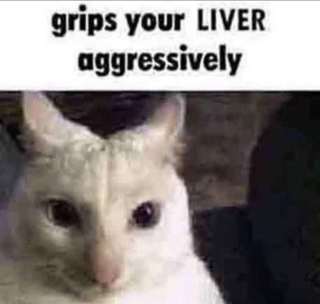 Grips your liver aggressively Discord sticker