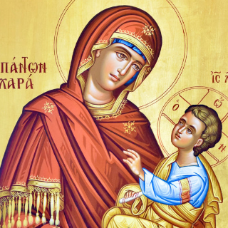 orthodox mary icon Discord sticker