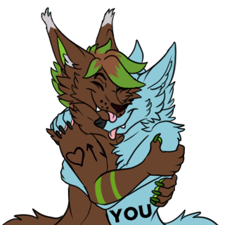 Canis Hug Discord sticker