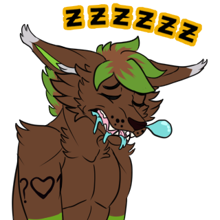 Canis Tired Discord sticker