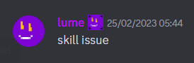 Skill Issue Discord sticker