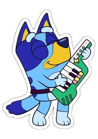 Bluey rockstar