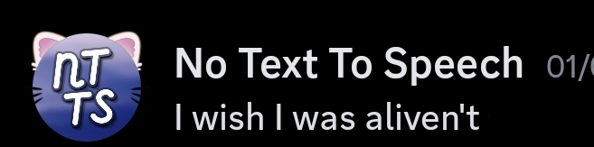 i wish i was alive'nt Discord sticker