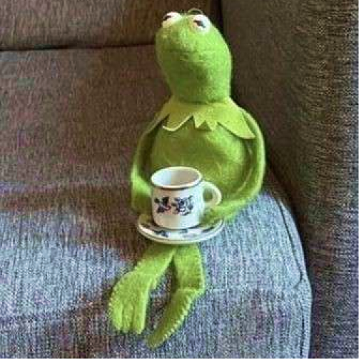Polite tea | Kermit Discord sticker