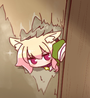 Shiggy peeks Through the Wall Discord sticker