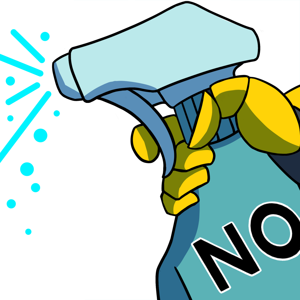 No Spray Discord sticker