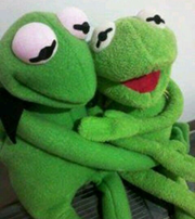 Cute hug | Kermit Discord sticker