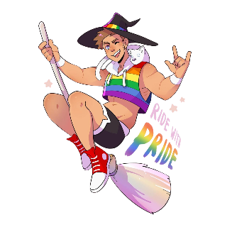 Ride With Pride Discord sticker