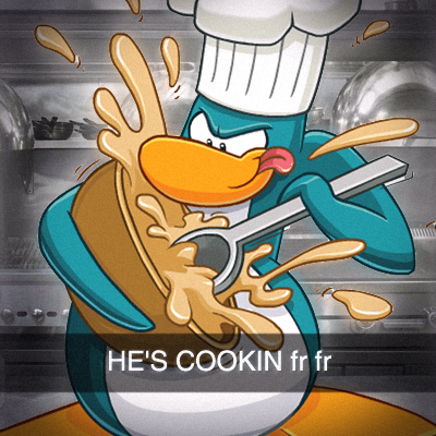 He cookin fr fr Discord sticker