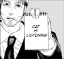 cat is listening