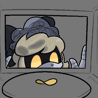 Cyn watching a chip spin in a