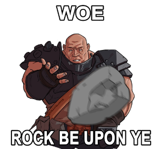 Rock be upon ye Discord sticker