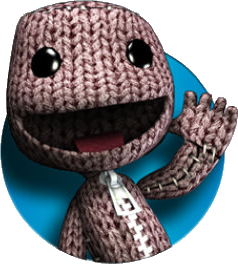 Sackboy waving Discord sticker