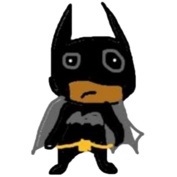 Cute Batman by domi Discord sticker