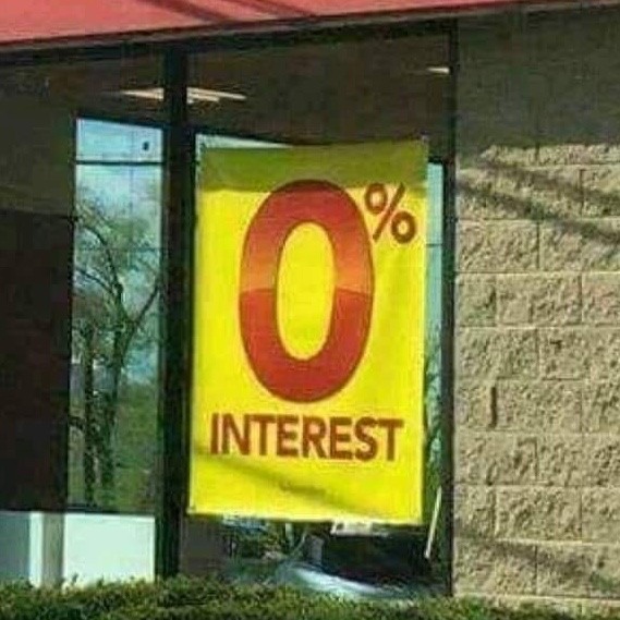 0% interest Discord sticker