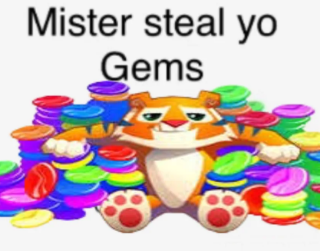 Mister steal yo gems Discord sticker