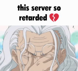 this server so retarded Discord sticker