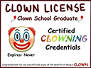 Clown Certifcate