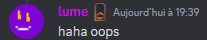 lumeoops Discord sticker
