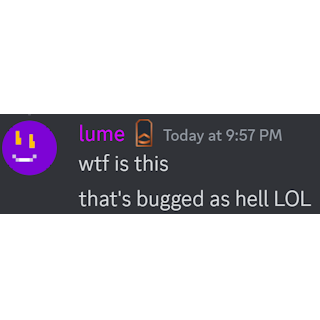 lumebuggedashell Discord sticker