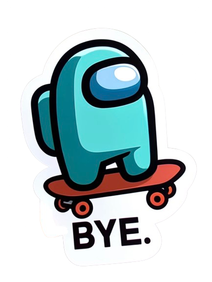 bye Discord sticker