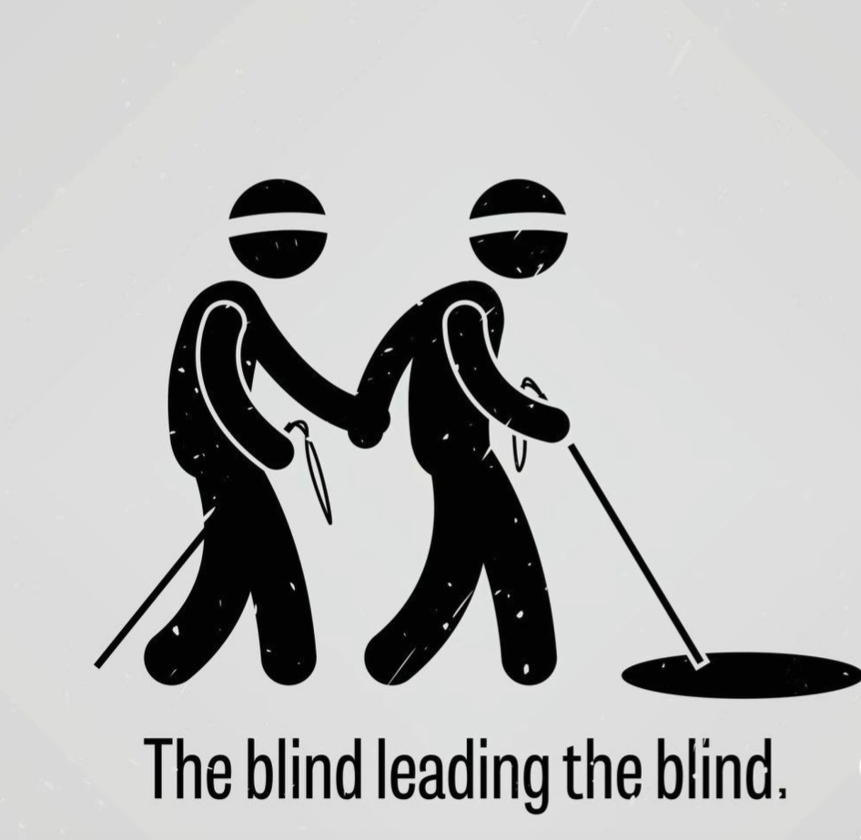 The blind leading the blind Discord sticker