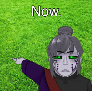 touch grass Discord sticker