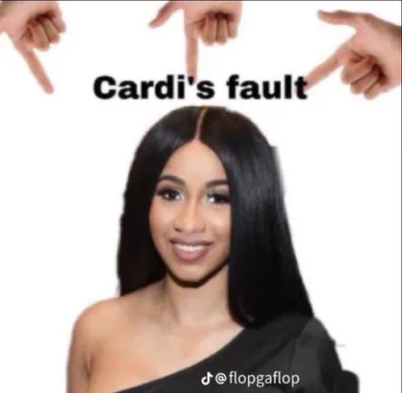 CARDI'S FAULT Discord sticker
