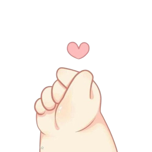 Chonky Fingew Heawt Discord sticker