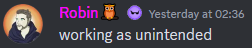 unintended Discord sticker