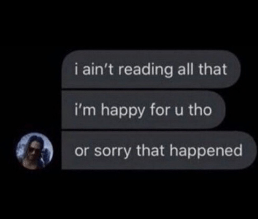 not reading dat  Discord sticker