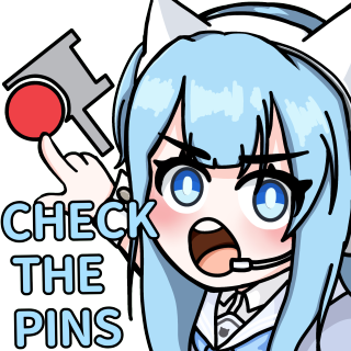 Check the pins Discord sticker