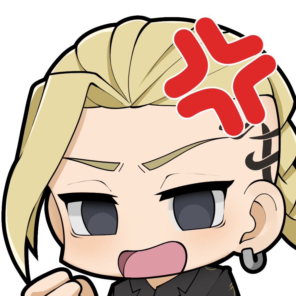 Draken Angry Discord sticker