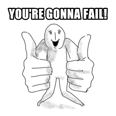 You're gonna fail! Discord sticker