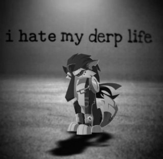 i hate my derp life Discord sticker