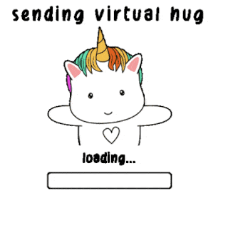 Unicorn hug Discord sticker