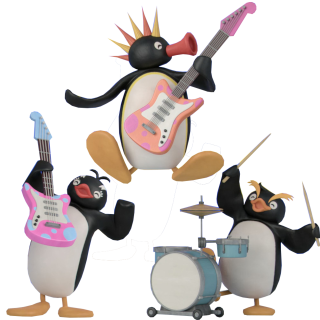 Pingu and the Band Discord sticker