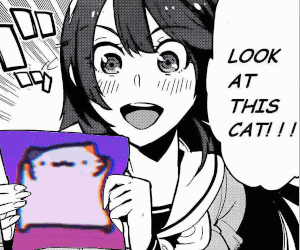 look at the cat Discord sticker