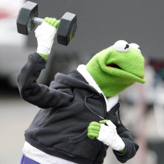 Lifting | Kermit Discord sticker