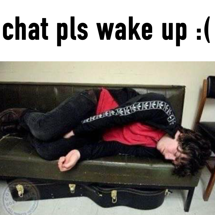 chat plz wake up :(