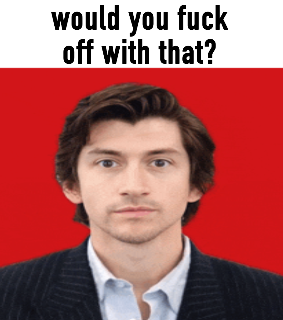 would you fuck off with that?